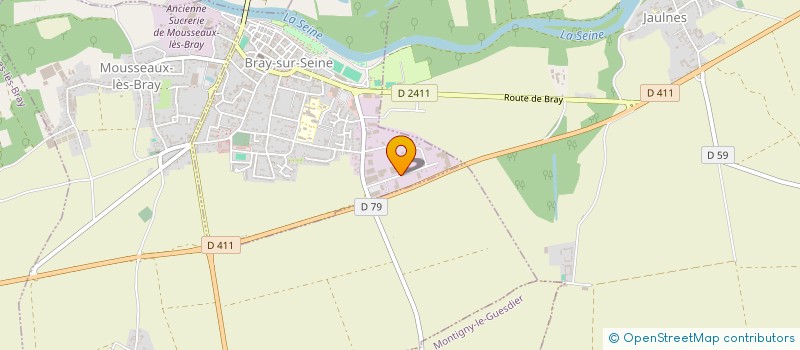 localisation de l'entreprise SCI WOINIC VALLEY  BRAY-SUR-SEINE