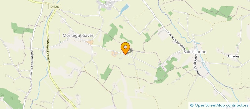 localisation de l'entreprise SCI WOJNAROWICZ  MONTEGUT-SAVES