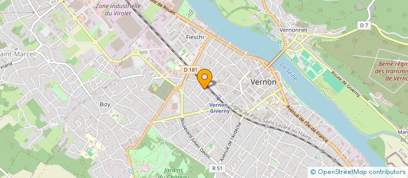 localisation de l'entreprise SCI WOLCOURT  VERNON