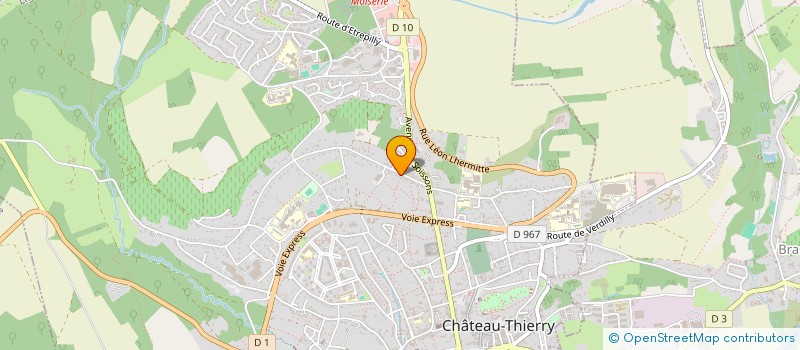 localisation de l'entreprise SCI WOLDIS à CHATEAU-THIERRY