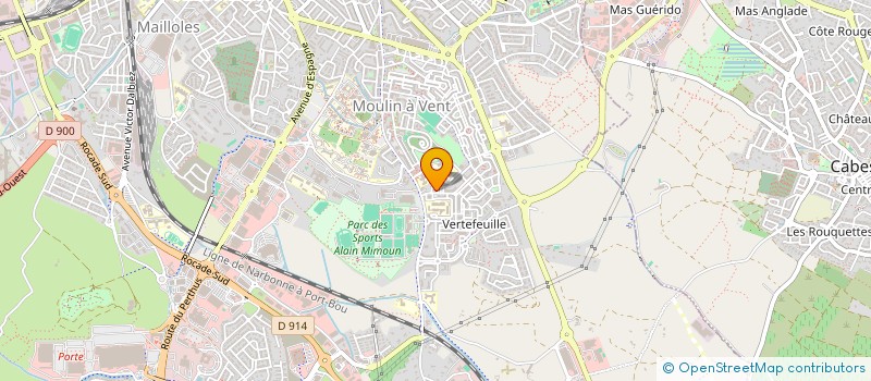 localisation de l'entreprise SCI WOLF BARCARES  PERPIGNAN