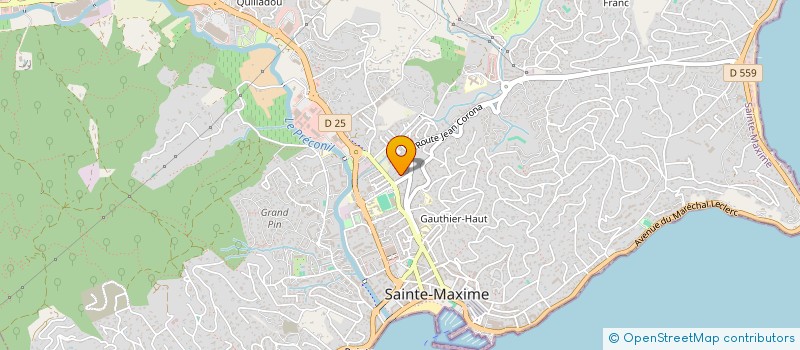 localisation de l'entreprise SCI WOLF INVEST à SAINTE-MAXIME