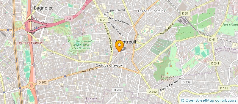 localisation de l'entreprise SCI WOLF-MASSEPORT à MONTREUIL