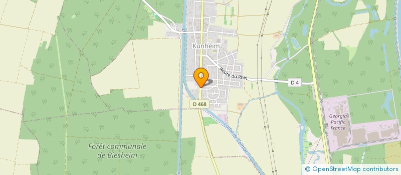 localisation de l'entreprise SCI WOLFF ET FILS  KUNHEIM