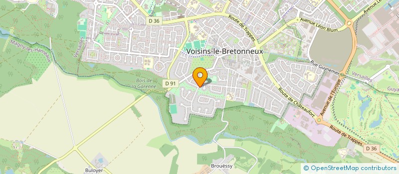 localisation de l'entreprise SCI WOLFF-TEULON  VOISINS-LE-BRETONNEUX