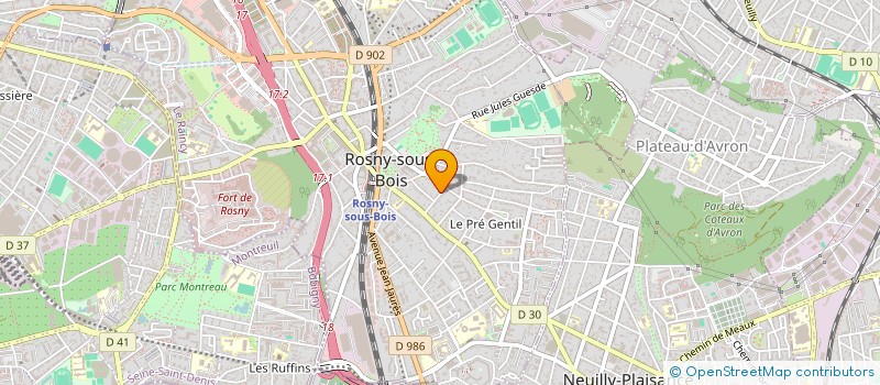 localisation de l'entreprise SCI WOLFGANG  ROSNY-SOUS-BOIS