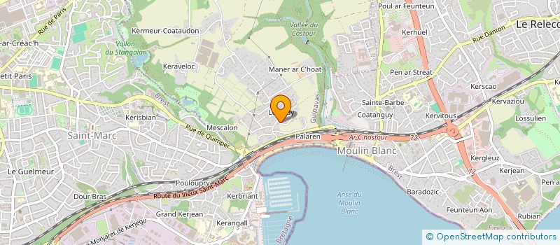 localisation de l'entreprise SCI WOLFS  GUIPAVAS