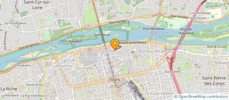 localisation de l'entreprise SCI WOLIERE  TOURS