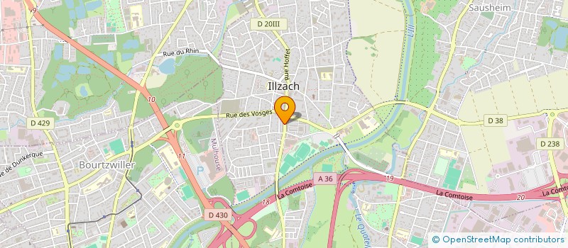 localisation de l'entreprise SCI WOLKO  ILLZACH