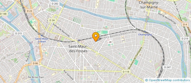 localisation de l'entreprise SCI WOLLNER GRAVILLIIERS à SAINT-MAUR-DES-FOSSES
