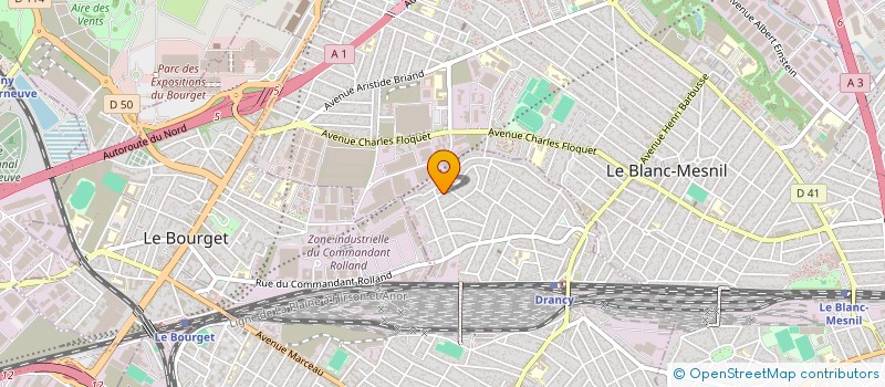 localisation de l'entreprise SCI-WOLNAT à DRANCY