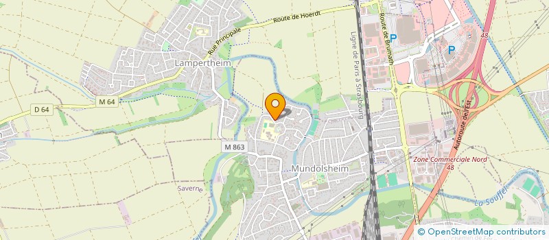 localisation de l'entreprise SCI WONDER  MUNDOLSHEIM