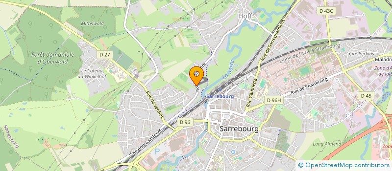 localisation de l'entreprise SCI WONDERLAND DE REDING à SARREBOURG