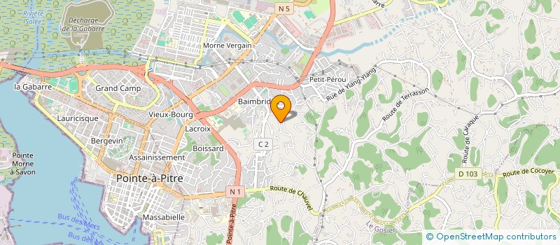 localisation de l'entreprise SCI WONE IMMOBILER à LES ABYMES
