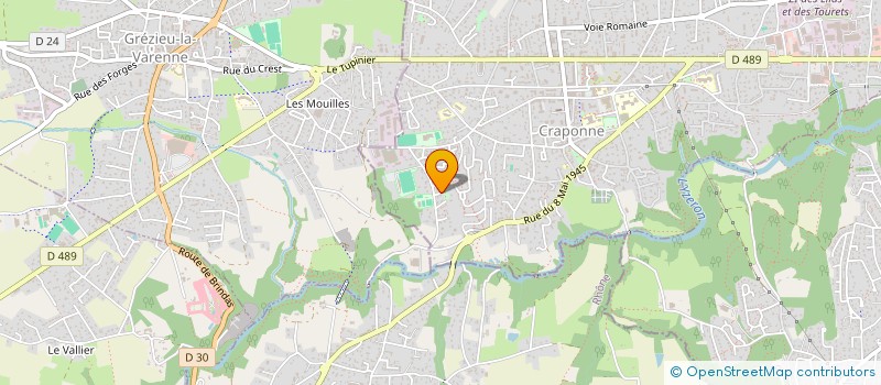 localisation de l'entreprise SCI WOODIMO  CRAPONNE