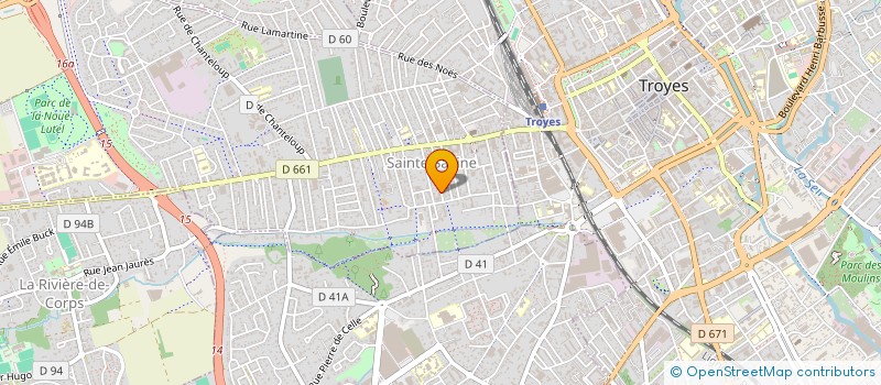 localisation de l'entreprise SCI WOODYCATS  SAINTE-SAVINE