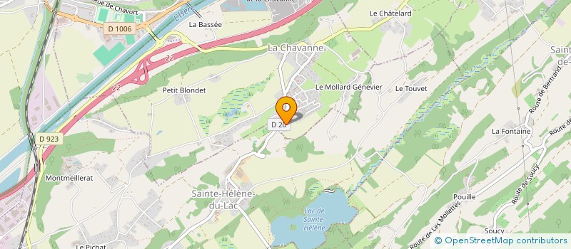 localisation de l'entreprise SCI WOOFAB  LA CHAVANNE