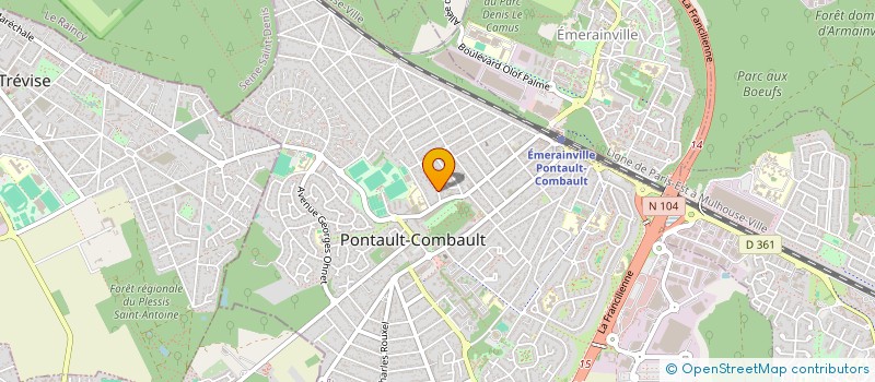 localisation de l'entreprise SCI WOOMERA à PONTAULT-COMBAULT