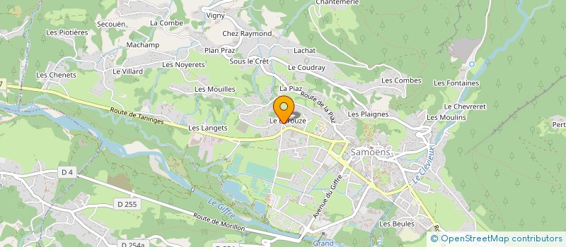 localisation de l'entreprise SCI WOOWYN à SAMOENS