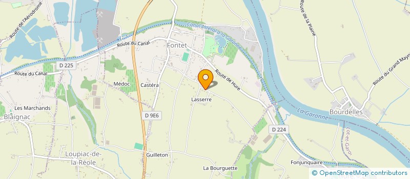 localisation de l'entreprise SCI WORK  FONTET