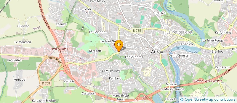 localisation de l'entreprise SCI WORK & CO à AURAY