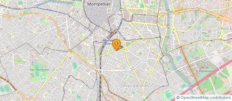localisation de l'entreprise SCI WORKLAND à MONTPELLIER