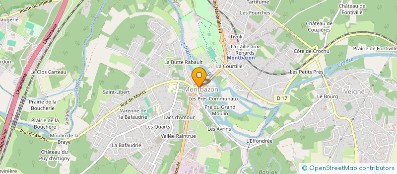 localisation de l'entreprise SCI WOUREDA  MONTBAZON