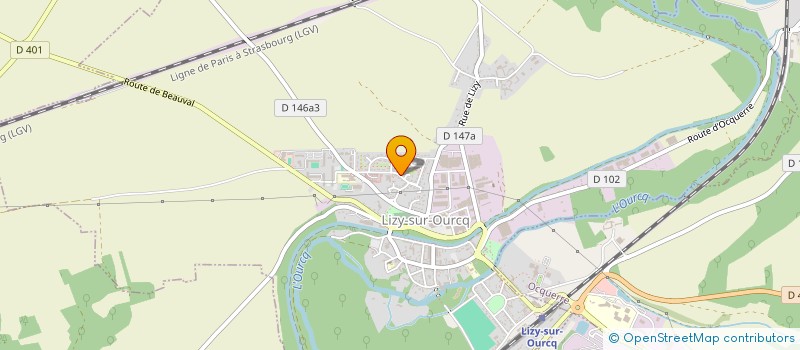 localisation de l'entreprise SCI WOZLUC  LIZY-SUR-OURCQ