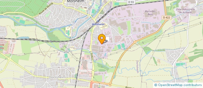 localisation de l'entreprise SCI WP STRAS  MOLSHEIM