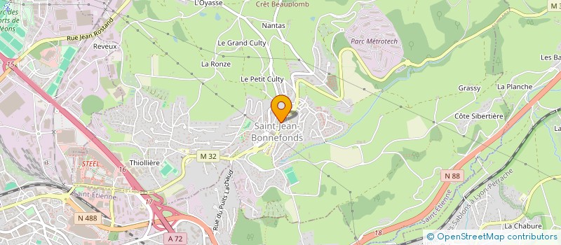 localisation de l'entreprise SCI WPG  SAINT-JEAN-BONNEFONDS