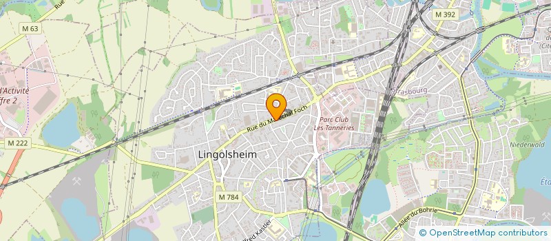 localisation de l'entreprise SCI WPSMC  LINGOLSHEIM