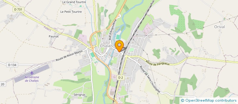 localisation de l'entreprise SCI WR à CHALAIS