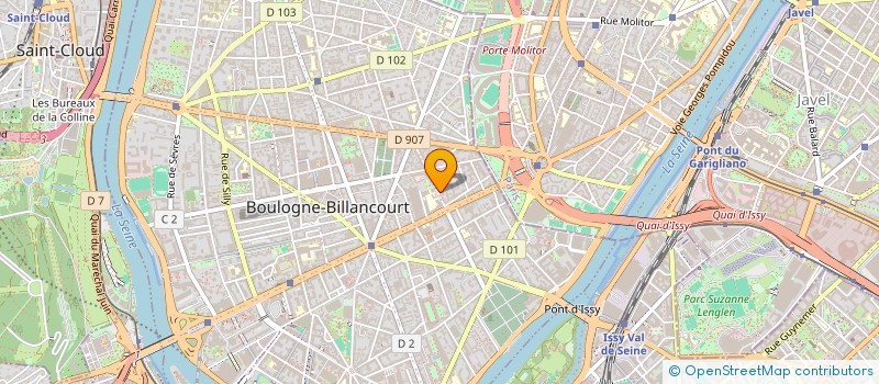 localisation de l'entreprise SCI WS BOULOGNE à BOULOGNE-BILLANCOURT