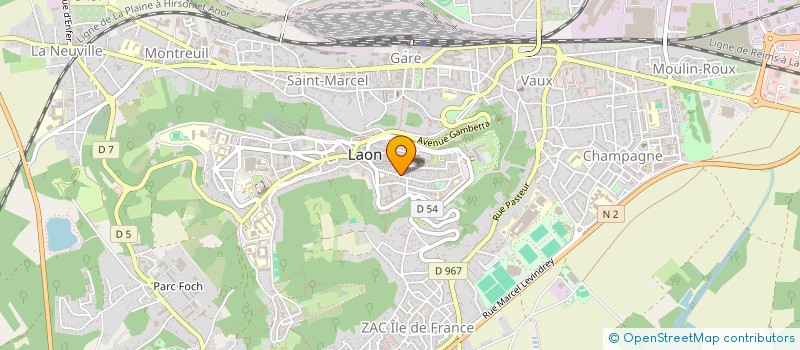 localisation de l'entreprise SCI WS DU GRENIER A SEL à LAON