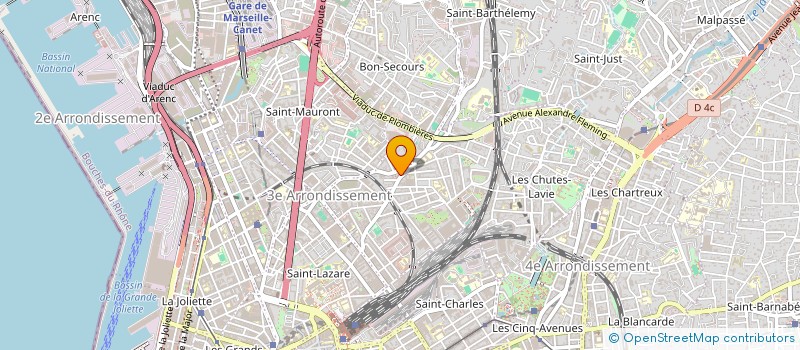 localisation de l'entreprise SCI WSFA à MARSEILLE