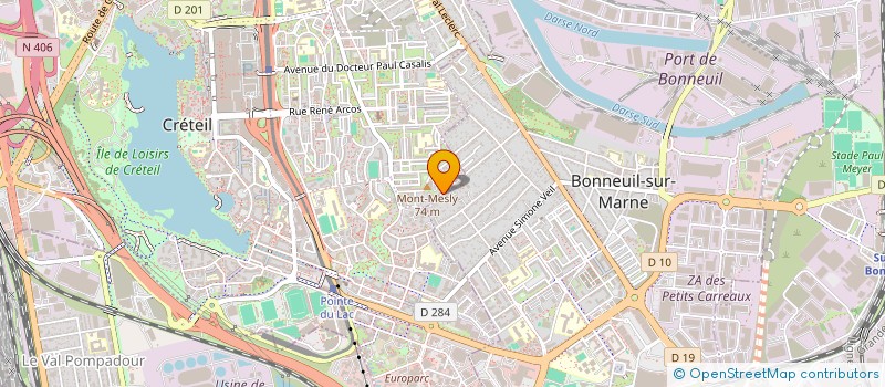 localisation de l'entreprise SCI WU à BONNEUIL-SUR-MARNE