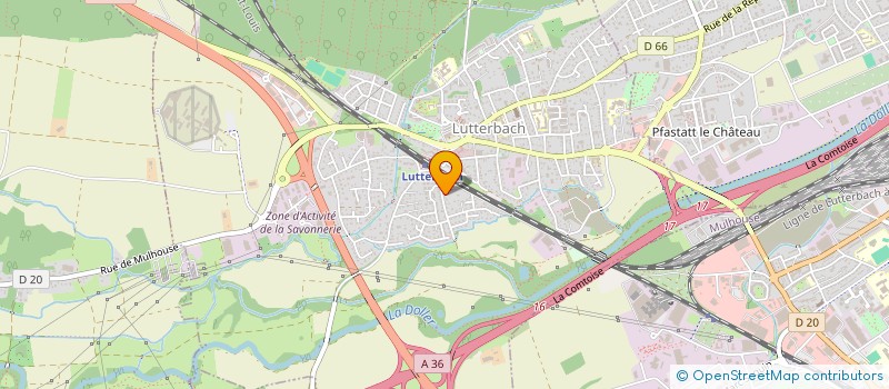 localisation de l'entreprise SCI WUWU  LUTTERBACH