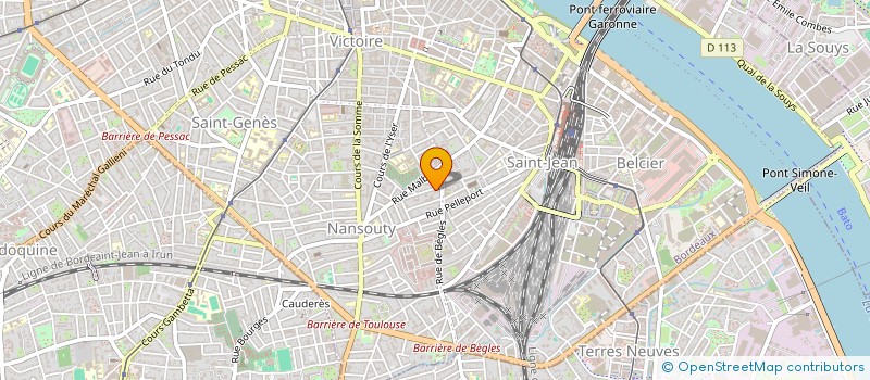 localisation de l'entreprise SCI WVH2  BORDEAUX