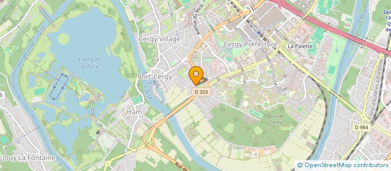 localisation de l'entreprise SCI WW ET N  CERGY