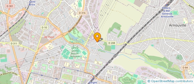 localisation de l'entreprise SCI WYESULLAH  SARCELLES