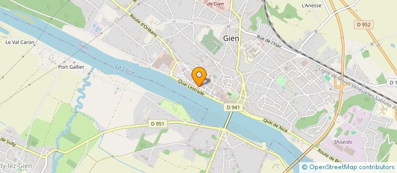localisation de l'entreprise SCI WYMAC  GIEN
