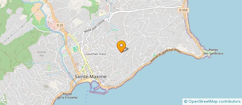 localisation de l'entreprise SCI WYW 823 à SAINTE-MAXIME