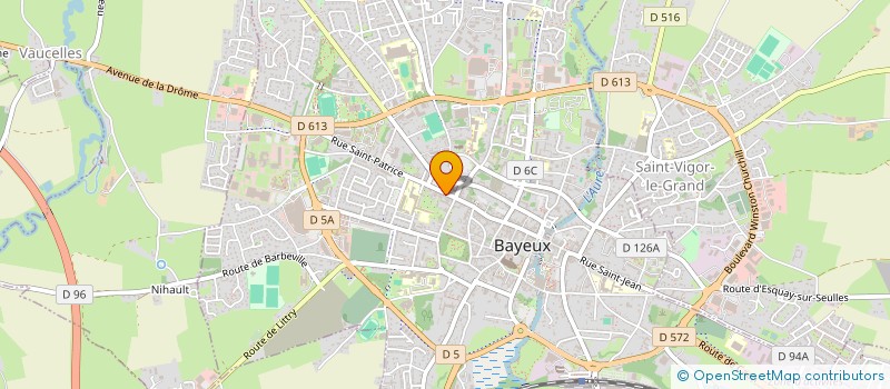 localisation de l'entreprise SCI X.A.F.  BAYEUX