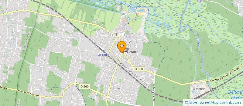 localisation de l'entreprise SCI X-R INVEST  LE TEICH