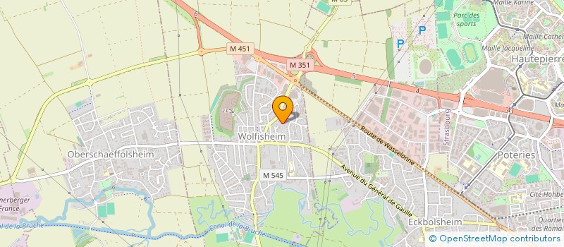 localisation de l'entreprise SCI X3T  WOLFISHEIM