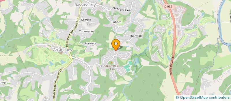 localisation de l'entreprise SCI XABAIA à BASSUSSARRY