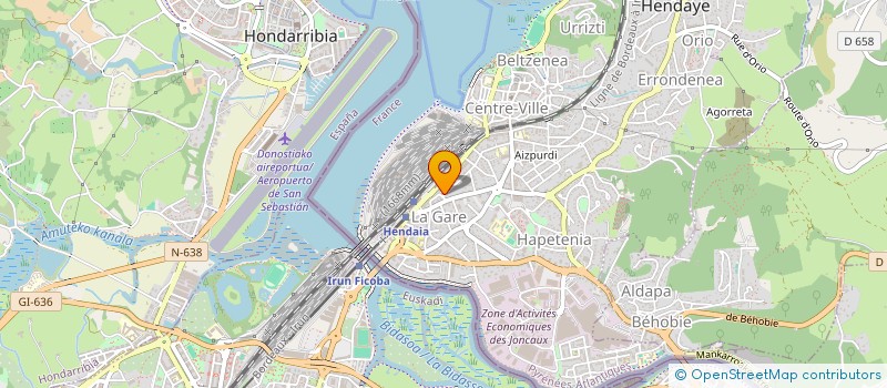 localisation de l'entreprise SCI XABALA  HENDAYE