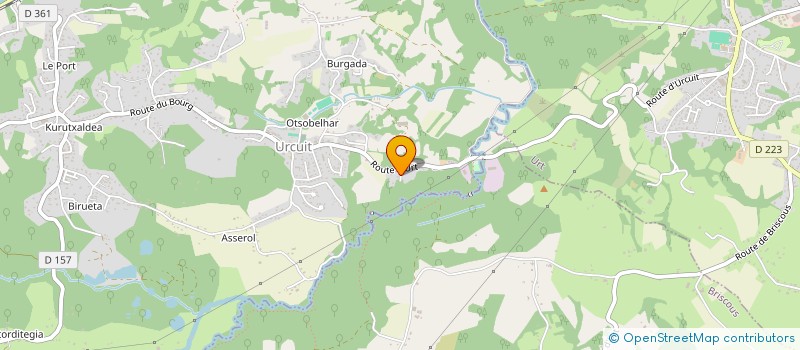 localisation de l'entreprise SCI XABAXE  URCUIT