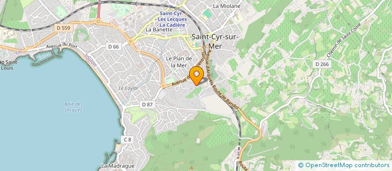 localisation de l'entreprise SCI XABEMA à SAINT-CYR-SUR-MER