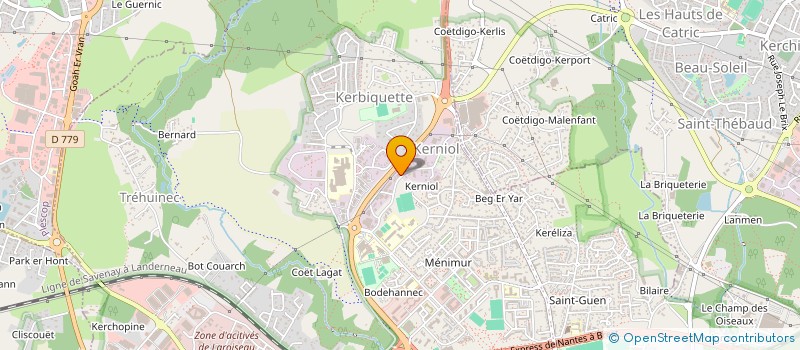 localisation de l'entreprise SCI XABER à VANNES